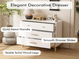 3 Drawer Dresser for Bedroom,Modern Chest of Drawers,Small Dresser Nightstand Organize with Rose 53116707