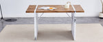 ZUN Natural Wood Grain MDF Dining Table - 55"x31.5" Stable Design.Suitable For Various Modern Home Decor W2920P232766