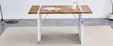 ZUN Natural Wood Grain MDF Dining Table - 55"x31.5" Stable Design.Suitable For Various Modern Home Decor W2920P232766