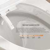 Smart Toilet Smart Bidet Toilet with Remote Control and Auto Open/Close Pump-assisted Flush Foot W1217P299517