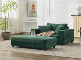 Chaise Lounge Chair with Removable Ottoman Accent Sofa Bed Upholstered Sleeper Couch Bed with W1170P353045