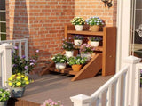 Compact Easy-Assemble Wooden Plant Stand, Succulent Seedling Pot Rack for Window Balcony Desktop 62051594
