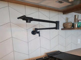 Pot Filler Faucet Wall Mount,Commercial Kitchen Faucet Folding Stretchable with Double Joint Swing 00291478