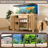 55-75 Gallon Fish Tank Stand with Power Outlets, Heavy Duty Aquarium Stand with 2 Cabinets and 83924938