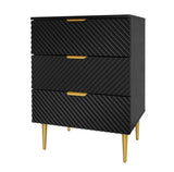ZUN 3 Drawer Cabinet, Accent Storage Cabinet, Suitable for Bedroom, Living Room, Study W688130696