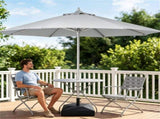 Fillable Patio Base with 4 Rolling Wheels & Locks, Heavy Duty Water Sand Weighted HDPE 39048884