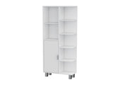 White 9-Shelf Linen Cabinet B062P175040