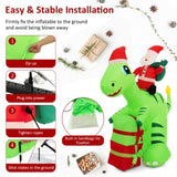 8 Feet Christmas Decoration Inflatable Santa Claus Dinosaur Decoration 44282423