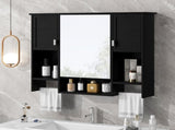 35'' x 28'' Modern Wall Mounted Bathroom Storage Cabinet, Bathroom Wall Cabinet with Mirror, N710P236929B