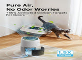 Pet Air Purifier up to 1500 Ft, Enhanced Activated Carbon & 360&deg Grille Air Intake for Hair Odor 82484253