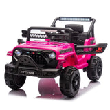 ZUN 12V Kids Ride On Electric Truck Car W/Parents Control,2WD,Four-wheel suspension,Early education W1578P187456