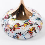 Mermaid Tail End Coffee Table Round Side Table, Modern Metal Pedestal Table, Minimalist Accent Table W2664P232835