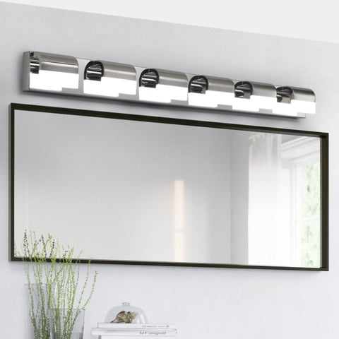 ZUN Modern Bathroom Vanity Lighting 6-Light LED Vanity Lights Over Mirror Bath Wall Lighting W1340P206824