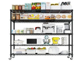 Heavy Duty Shelves 59.06" W Wire Shelving Unit with Wheels 3125LBS NSF Metal Shelves for 91765817