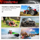 34 Gallon Gas Caddy With Wheels, Fuel Transfer Tank Gasoline Diesel Can,Fuel Storage Tank For W2089P198297