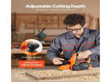 Hand Planer with 3-1/4" Planing Width, 1/8" Depth, Adjustable Knob, Chamfering 14516077