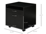 Mobile Printer Storage Cabinet with Drawer & Cabinet, Rolling Organizer on Wheels 15.7"W x 13.8"D x 15819350