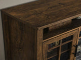 55 inch TV Media Stand with Electric Fireplace KD Inserts Heater,Reclaimed Barnwood Color 08663291