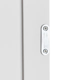 Single Door Bathroom Storage Cabinet with 4 Drawers White 06676375