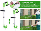 21V 300W Cordless Grass Trimmer Rechargeable Lawn Mower 18000M/Min Weed Cutter with Saw Blade 2 16783490