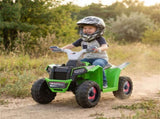 2 in 1 Kids Ride On ATV with Removable Trailer, 6V Electric Quad for Toddlers Ages 3 Green 27828029