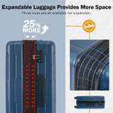 2 Piece Luggage Set with Bags Expanable Spinner Wheels ABS Lightweight Suitcase with TSA Lock N732P198745C