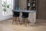 ZUN COOLMORE Swivel Bar Stools with Backrest Footrest ,with a fixed height of 360 degrees W153968284