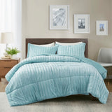 Full/Queen Faux Fur Comforter Mini Set B03597227