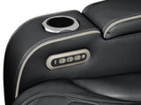 Fortuner Modern Style Upholstery Recliner Loveseat Made with Wood & Massage Function Included-Black B009P287716