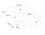 Sienna Tufted Convertible Sleeper Sofa B343P356872
