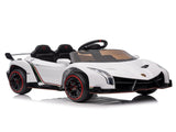 Lamborghini Poison Small Dual Drive 12V 4.5AH with 2.4G Remote Control Sports Car Electric Car White 34678486