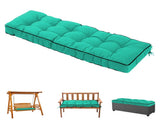 Outdoor Bench Cushion, 63 20 4 Inch, Tufted Waterproof Swing Cushion with Ties, for Patio Bench 64996939