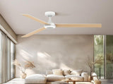 52 inch Modern Ceiling Fan with Lights,Remote Control, 3 Plywood Blades,6-Speed,Dimmable, Noiseless 98103013