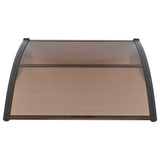 100 x 96cm Household Application Door & Window Rain Cover Eaves Brown Board & 80876101
