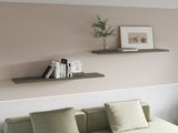 FM FURNITURE Greer Floating Shelf in Melamine x2,Smokey Oak B128P361103