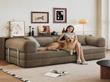 78.8" Compression Sofa,Convertible Floor Sofa Bed-with Pillow Back Support Armrest,Comfy Futon Couch W2824P373431