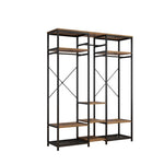 ZUN Independent wardrobe manager, clothes rack, multiple storage racks and non-woven drawer, bedroom 85887356