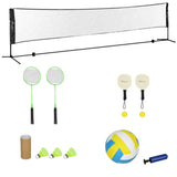 Portable badminton set with adjustable height suitable for badminton, volleyball, etc 85943266