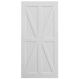 CRAZY ELF 36" x 80" Star Style Real Primed Door Slab, DIY Panel Door, Modern Interior Barn Door, W93642084