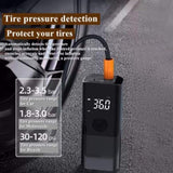 ZUN Portable Full Touch Screen Car Air Pump Wireless Tire Inflatable Pump Inflator Air Compressor Pump 89908219