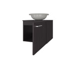 FM FURNITURE Pirtleville Bathroom Vanity with Integrated Sink, Wenge B128P293880