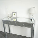 Mirrored Makeup Table Desk Vanity for Women with 2 Drawers 88645439