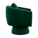 360&deg Swivel Accent Chair, Modern Velvet Fabric Living Room Armchair with Fluffy Cushions, Comfy 41230731