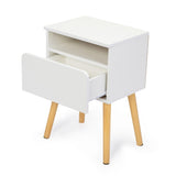 ZUN 2-piece modern bedside table, bedroom coffee table with drawers, shelves, living room bedside W2181P149701