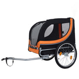 Large Folding Bike Trailer for Dogs 66LB Capacity All-Terrain Pet Carrier, Durable Steel Frame for W1364P331917