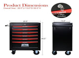 Rolling Metal Tool Chest with 6 Drawers, 20" 6-Drawer Tool Chest Cabinet with Ball Bearing Drawer 88830503