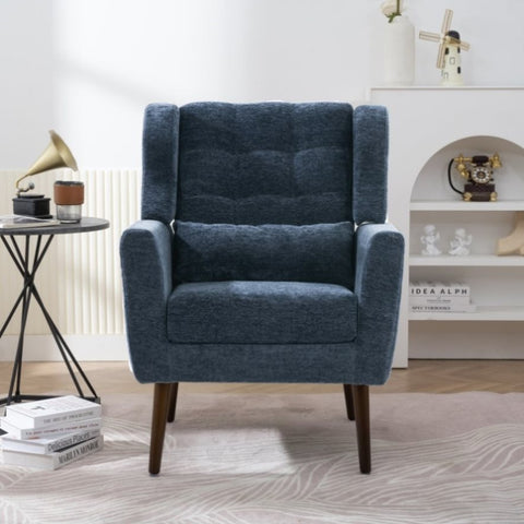 ZUN Modern Accent Chair,Chenille Arm Chairs for Living Room,Upholstered Mordern Armchair,Comfy Soft W1028102388