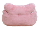 Bean Bag Chair, Faux Fur Beanbag Chair for Adults,Comfy Sofa with heart-shaped Back Support, Large W2510P465458