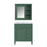 ZUN 30'' Bathroom Vanity with Top Sink, Modern Bathroom Storage Cabinet with 2 Drawers and a Tip-out 61093027