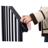 Handrails for Outdoor Steps, Fit 2 or 3 Steps Outdoor Stair Railing, Picket2 Wrought Iron Handrail, W465124223